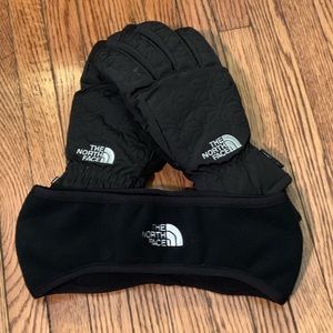 North Face Gloves and Headband